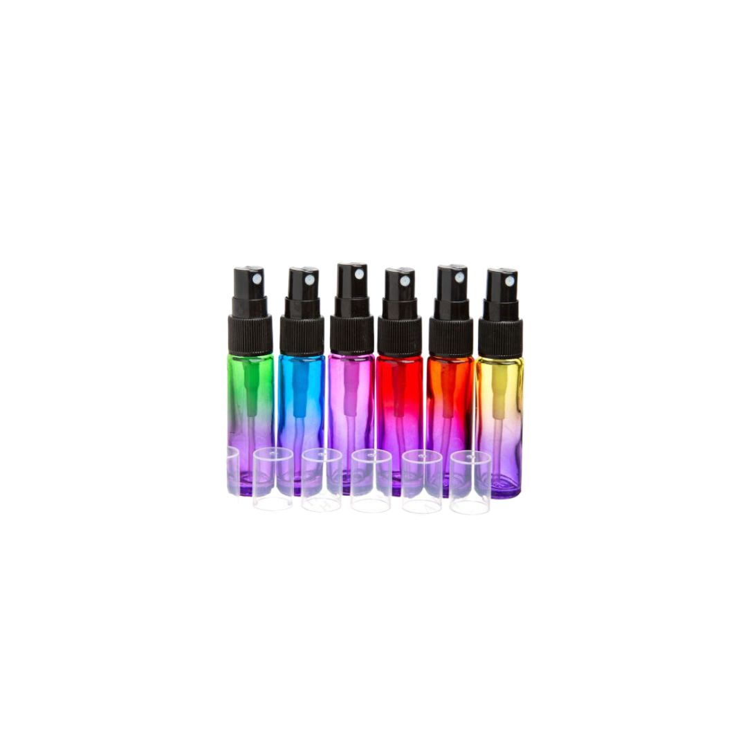 1/3 oz. Ombre spray mist vial with black spray