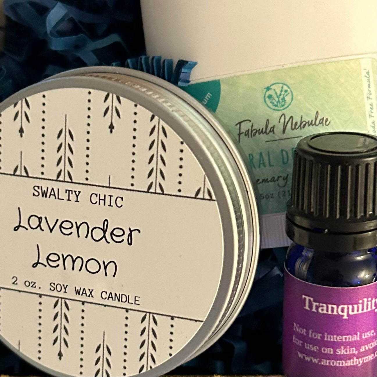 Lavender Lemon 2oz. Travel Tin Essential Oil Candle