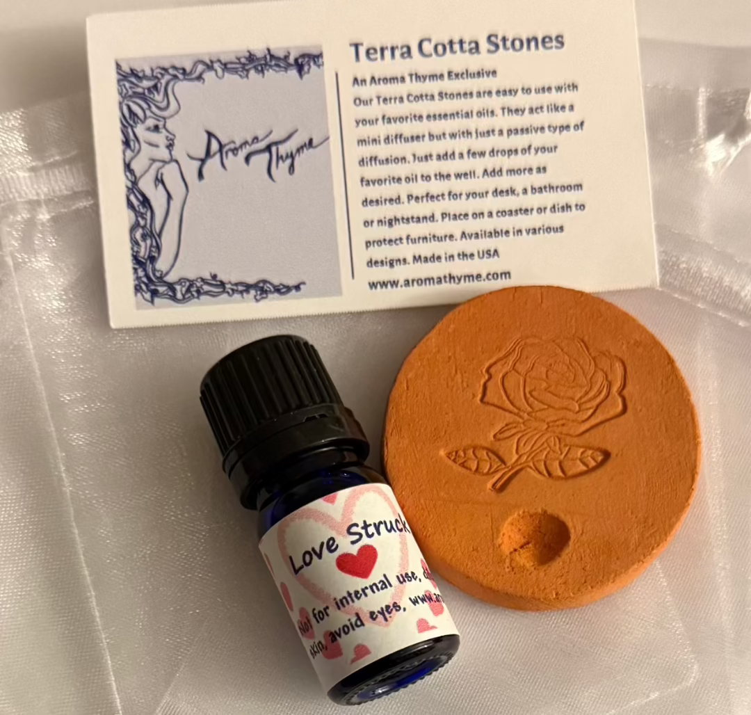 Love Stuck Essential Oil Blend with Rose Terra Cotta Stone
