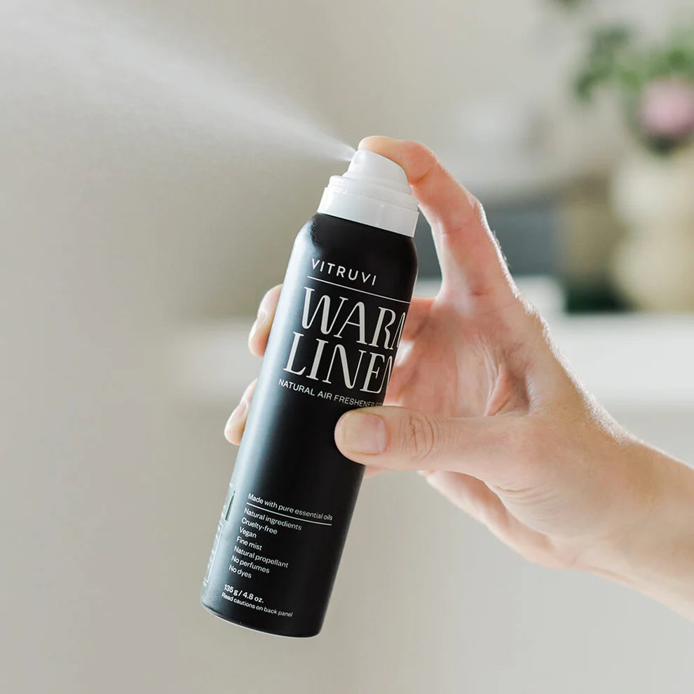 Warm Linen Lavender Vanilla Aromatherapy Spray Mist VITRUVI