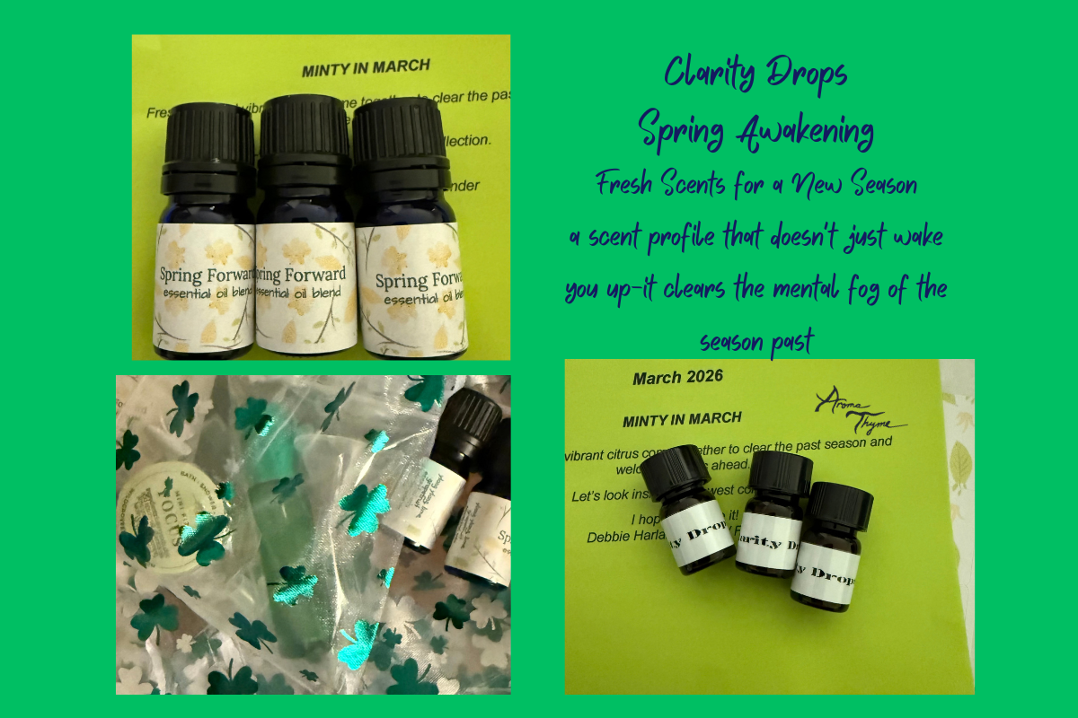 spring awakening and Clarity drops aromatherapy blog 