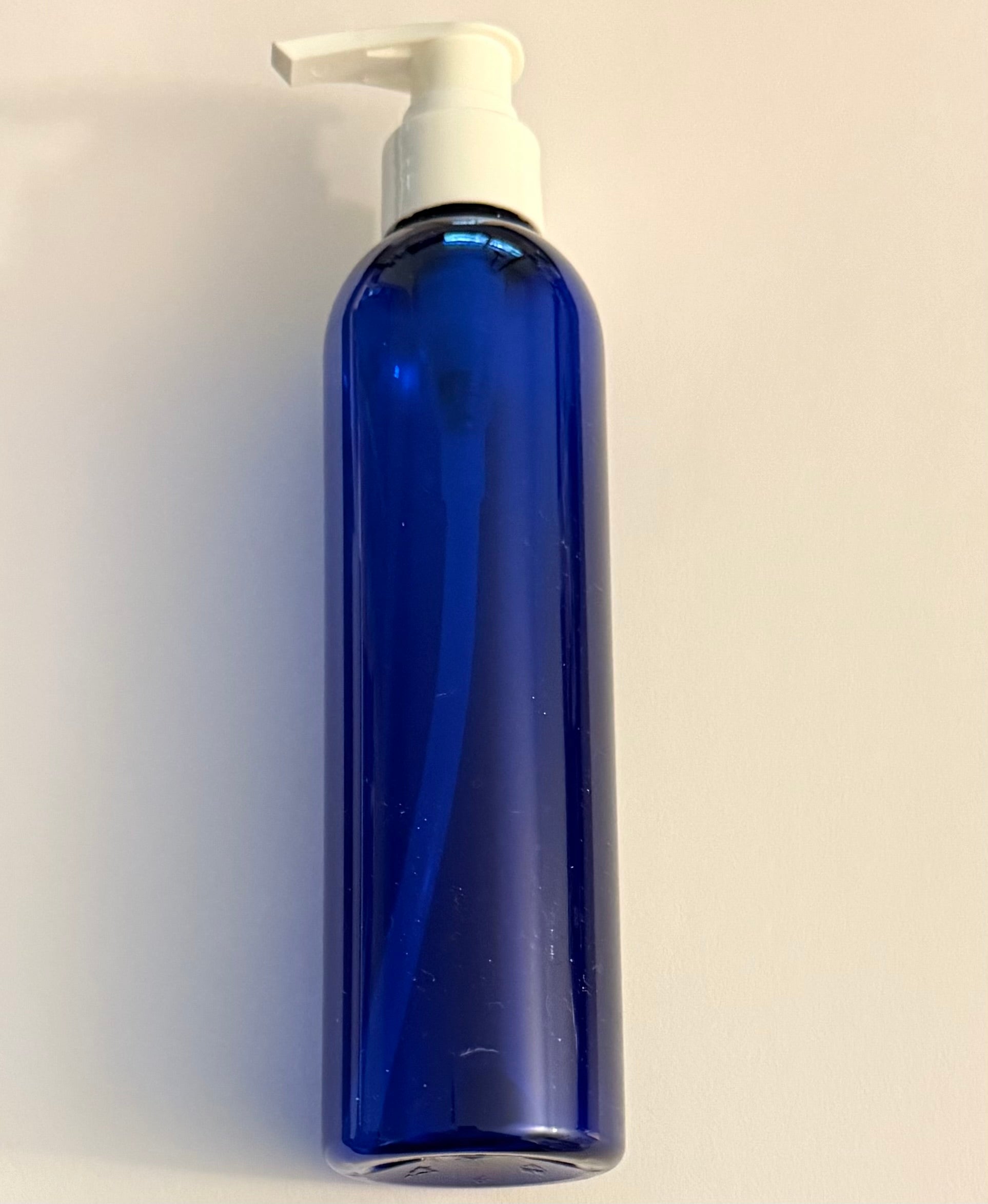 Cobalt Blue PET 8oz Bottles with choice of  Closures